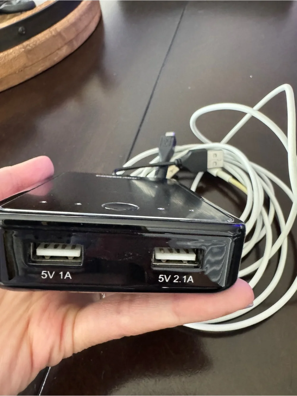 Portable Power Bank with Apple charging Cables